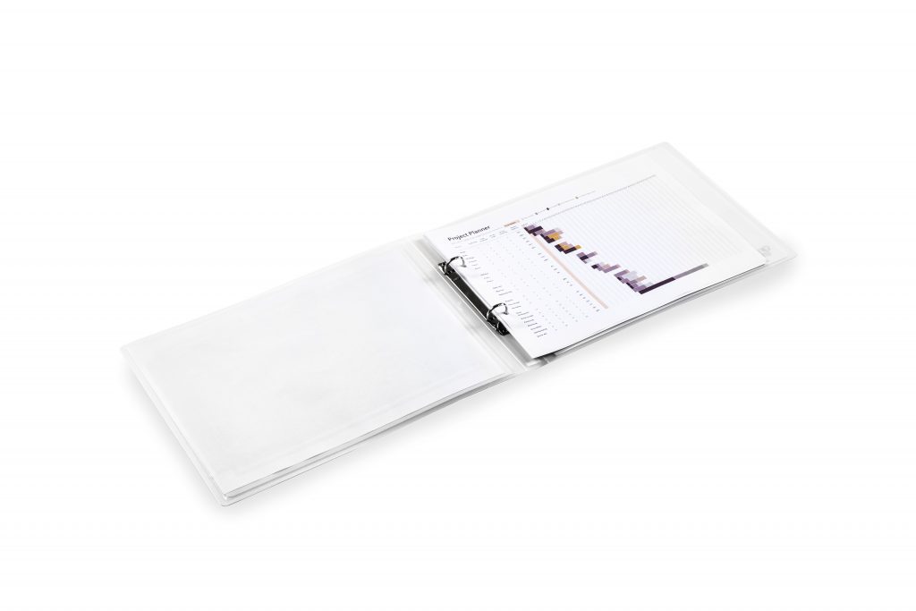 A4 Landscape 2Ring Binder White HeadlineView