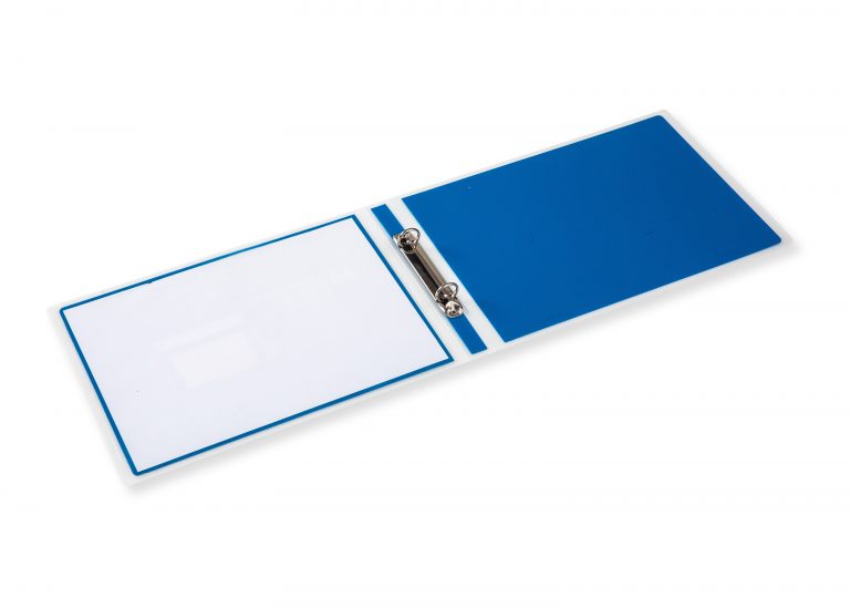 A4 Landscape 2-Ring Binder Blue - HeadlineView