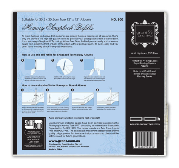 Scrapbook Refills 5 sheets (10 pages) HeadlineView